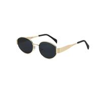 KYLOS Gafas de Sol Polarizadas Unisex - Estilo Retro Ovalado Dorado - Protección UV400 - Ultraligeras y Resistentes - Ideal para Conducción, Playay Regalos