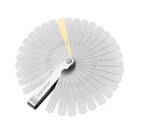 KYLOS Juego de 32 Galgas de Espesores - 0.03-1.00 mm / 0.001-0.04 Pulgadas - Para Medición de Holguras y Reglaje de Válvulas - Herramienta Profesional con Estuche