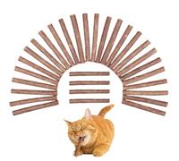 KYLOS Palitos de Madera para Masticar Gatos - Con Hierba Gatera y Matatabi - Juguete Mordedor para Salud Dental - 30 Unidades - Atráctelo para Mascotas
