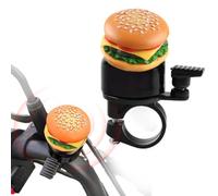 KYLOS Timbre De Bicicleta Divertido Con Forma De Hamburguesa - Sonido Potente Y Claro - Aluminio - Compatible Con Mtb, Bicicleta Eléctrica, Ciudad, Niños/Adolescentes - Ideal Como Regalo