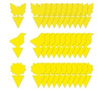 KYLOS Trampa Moscas 30 Piezas, Gran Superficie Adhesiva Enchufables Trampas Amarillas Contra Los Mosquitos De Los Hongos, Las Moscas Mineras Y Blancas (30 Piezas),Tierra Para Plantas