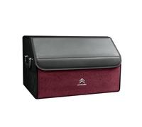 KYMEDQ Organizador Maletero Coche Caja Almacenamiento Cuero PU Ante para Citroen C5 2000-2019, Bolsa Plegable con Tapa Magnética, Impermeable, Asas Resistentes,50 * 31CM-B