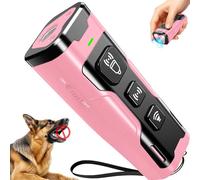 KYNOVEX Dispositivo anti ladridos para perros - Disuasorio ultrasónico de ladridos de perros de 3 modos, recargable y seguro, dispositivo de parada de ladridos para interiores y exteriores
