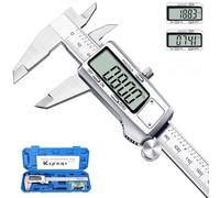 Kynup Calibrador Digital 150mm, Calibre digital de Acero Inoxidable, Pie de rey digital de Pantalla LCD, Conversión mm/pulgadas, Herramienta de medición digital