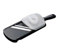 KYOCERA Avión juliana, hoja afilada de cerámica de circonio, incluye protección para los dedos, apto para lavavajillas, negro, CSN-182-NBK