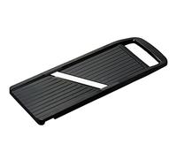 KYOCERA, Negro CSN-402-BK, rebanadora de mandolina Ancha Ajustable, Cuchilla de cerámica de circonia Afilada, Que Incluye Protector de Manos, liviano, Apto para lavavajillas, 35,4 x 5,3 x 12,7 cm