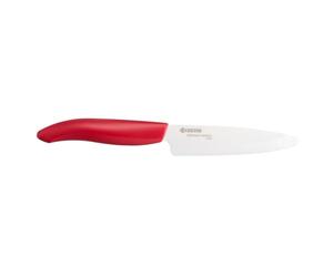 KYOCERA Cuchillo para Uso Universal 11 cm FK Series Cocinero, cerámica, Rojo, 22.4x2.7x1.7 cm