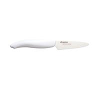 Kyocera FK-075 WH-WH EU, cuchillo para pelar, 7,5 cm, cuchilla de cerámica de circonio afilado, afilado a mano, ligero, no corrosivo, sin transferencia de sabor, apto para lavavajillas, mango blanco