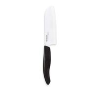 Kyocera FK-115WH-BK FK White Serie - Cuchillo pequeño de Cocina (Hoja Blanca de 11,5 cm, Mango Negro)