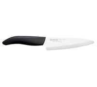 KYOCERA FK-140WH-S, Cuchillo Santoku slim, 14 cm con protector de hoja, hoja de cerámica de circonio afilada, afilada a mano, ligera, no corrosiva, sin transferencia de sabor, apta para lavavajillas