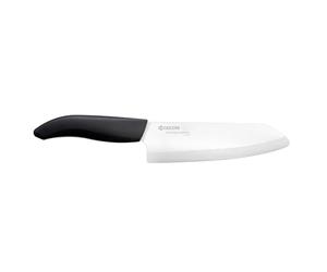 Kyocera FK160WH Chef's Santoku Cuchillo Lama Ceramica blanca, 16 cm
