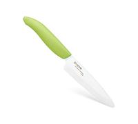Kyocera Obst- und Gemüsemesser, weiße Keramikklinge, apfelgrüner Griff