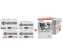 Kyocera + Prindo Universal Papier 2500 Blatt Value Pack negro / cian / magenta / amarillo / Blanco Original TK-5450 MCVP