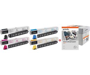 Kyocera + Prindo Universal Papier 2500 Blatt Value Pack negro / cian / magenta / amarillo / Blanco Original TK-8345 MCVP 01