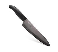 Kyocera Revolution Black - Cuchillo Cocinero, cerámico, 18 cm, Color Negro