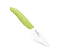 Kyocera Schälmesser, weiße Zirkoniakeramik, grüner Griff,