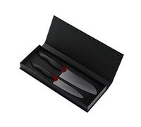 KYOCERA Shin Keramikmesser-Geschenkset ZK-110BK-BK und ZK-160BK-BK Set 2 coltelli Black, cerámica, Negro