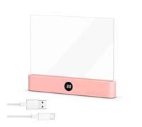 KYOFIS Lámpara LED Recargable for Libros, con Temporizador, Brillo Regulable, portátil, for Lectura Nocturna, for lectores.(Pink)