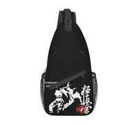 Kyokushi Karate Kumite Scene - Mochila cruzada para hombre, para artes marciales, viajes, ciclismo