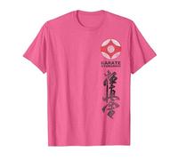 Kyokushin Karate Symbol Kyokushinkai Dojo Training Camiseta, Hombre, Rosa Jaspeado, S