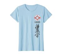 Kyokushin Karate Symbol Kyokushinkai Dojo Training Camiseta, Mujer, Azul Bebé, XL