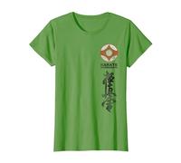 Kyokushin Karate Symbol Kyokushinkai Dojo Training Camiseta, Mujer, Hierba, S