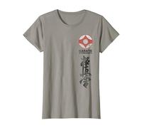 Kyokushin Karate Symbol Kyokushinkai Dojo Training Camiseta, Mujer, Pizarra, XXL