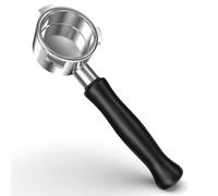 KYONANO Portafiltro sin fondo de 54 mm, acero inoxidable alimentario, accesorios de espresso para barista, hogar, cafetería, se adapta a máquinas Breville Barista Express y Breville de 54 mm
