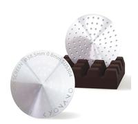 KYONANO Puck Screen 58,5 mm, 0,8 mm de grosor, colador de café expreso para portafiltros, acero inoxidable de 150 μm, 58,5, portafiltros, accesorio para cafetera