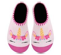 Kyopp Niños Zapatillas Niñas Ligeras Zapatillas Deslizantes Calcetines de Casa Transpirables Calcetines de Punto Niños Pequeños Bebé