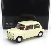 KYOSHO 1/18 ÉPOCA MORRIS MINI MENOR 1964 BLANCO MODELO ESTÁTICO DIECAST