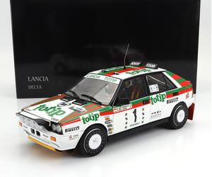 KYOSHO 1/18 LANZA DELTA HF RALLY PLACA FLORIO 1987 CERRADO MODELO ESTÁTICO