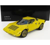 KYOSHO 1/18 LANZA STRATOS HF 1975 AMARILLO MODELISMO MODELO ESTÁTICO DIECAST