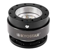 Kyostar Kit de adaptador de buje de aluminio de liberación rápida para volante de titanio, color negro