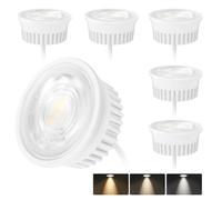 KYOTECH 6x Módulo LED Regulable 4.9W 3CCT Blanco cálido 3000K Blanco natural 4000K Blanco frío 6500K 38°para focos empotrables ø50x23mm Reemplaza la Bombilla GU10 MR16 para Foco Empotrable