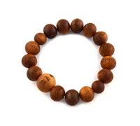KYOTO ASAHIYA - Pulsera de cuentas de madera de sándalo indio con rosario japonés Mala Juzu corazón Sutra hecho a mano para hombre, regalo de Kioto UDA107