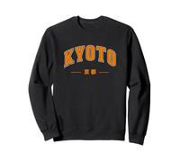 Kyoto Japón Estilo Universitario Vintage Letras Sudadera