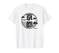 Kyoto Japón Kyoto Gate - Recuerdo de personajes kanji japoneses Camiseta