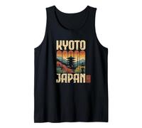 Kyoto Japón Pagoda Anime Otoño Escena Kanji Otaku Recuerdo Camiseta sin Mangas