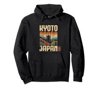 Kyoto Japón Pagoda Anime Otoño Escena Kanji Otaku Recuerdo Sudadera con Capucha