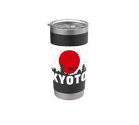 Kyoto Japón Turista Ciudad Japonesa Sol Rojo Cultura Japon Vaso térmico de acero inoxidable de doble pared
