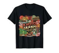 Kyoto Japón Viaje Souvenir Ciudad Monumento Turístico Regalo Camiseta