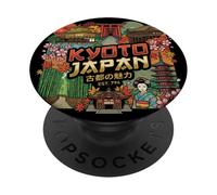 Kyoto Japón Viaje Souvenir Ciudad Monumento Turístico Regalo PopSockets PopGrip Adhesivo