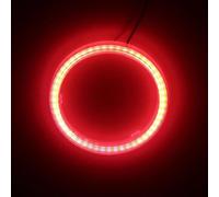 KYPSZQPSH 2 uds tubo guía de luz LED “Ojo de Ángel” cubiertas de luz de coche y luces decorativas, anillos de ojo de Ángel LED “Ojo del Diablo”(110mm,rojo)