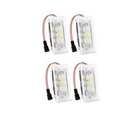 KYPSZQPSH Kit de bombillas LED for Interior de coche, mejora de 4 Uds., compatible con el modelo 3/Y/X/S, puerta de pie, charco, maletero, luz Frunk, Plug And Play(4pcs white)
