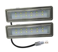 KYPSZQPSH Panel de luz rectangular for campana extractora, 2 piezas, 1,5 W, 120mm, 12V CC, bombilla de ventilación, lámpara de filtro de cocina, equivalente a halógeno de 20W (Color : Warm White 3000