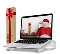 KYQEE Soporte ergonómico de aluminio para computadora portátil, soporte ventilado compatible con MacBook Air Pro, Dell XPS, HP, más de 11 a 17.3 pulgadas para trabajar desde casa