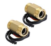 Kyrio 2PCS G3 / 4 "Interruptor del sensor de flujo de agua Interruptor del medidor de líquido del medidor de líquido Interruptor 1-30L / M