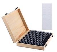 Kyrio Caja de almacenamiento de monedas de madera con cápsulas redondas de plástico para monedas, organizador de monedas para coleccionistas de monedas, 18 mm, 20 mm, 23mm, 25 mm, 27 mm, 30 mm