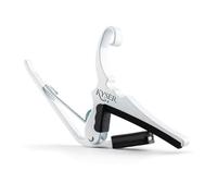 Kyser Cejilla KG6W Cambio-Rápido para guitarras acústicas de 6 cuerdas Blanco